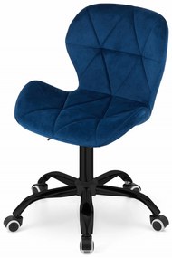OFERTA Scaun de birou albastru inchis NOTO VELVET II. calitate