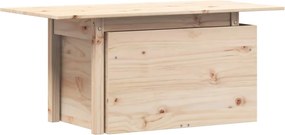 vidaXL Masă de grădină, 100x50x75 cm, lemn masiv de pin