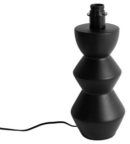 Lampă de masă de design din ceramică neagră 16 cm fără abajur - Alisia
