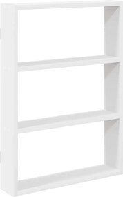 vidaXL Raft de perete, alb, 43x9x60 cm, lemn prelucrat