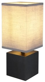 Veioza, lampa de masa design modern Valentino negru