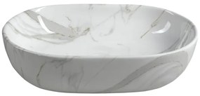 Sapho - Lavoar pentru blat DALMA 59 x 42 cm, ceramică/Carrara