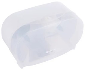 Dozator pentru 2 role de hartie igienica fara tub Merida, alb