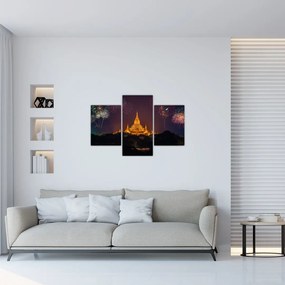 Tablou cu artificii în Asia (90x60 cm)