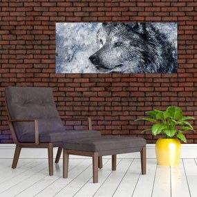 Tablou - Lupul din desene animate (120x50 cm)