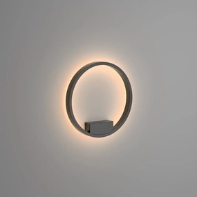 Aplica LED de perete design modern Rim negru 40cm