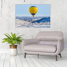 Tablou - Zbor peste peisaj de iarnă (90x60 cm)