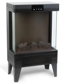 Șemineu electric LED cu încălzire, 2000 W, 230 V + telecomandă