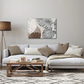 Tablou - Design cu frunze (70x50 cm)