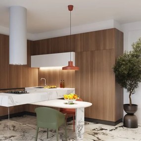 Lustră pe cablu Sollux SL.1706 BILO 1xE27/15W/230V d. 35 cm portocaliu