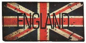 Placa metalica ENGLAND, 30x15cm