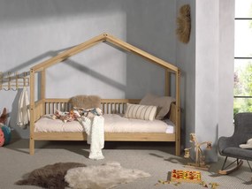 Pat copii FORREST HOUSE 90 X 200 CM STEJAR