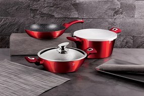 Set oale marmorate 5 piese Burgundy Metalic Line Berlinger Haus BH 6780