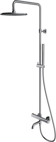 Coloana de dus cu baterie termostatata Omnires Y finisaj nichel periat