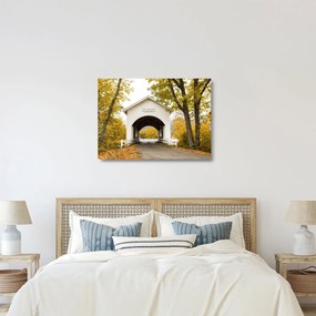 Tablou pe sticlă cu podul în Oregon (70x50 cm)