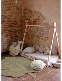 Covor pentru copii kaki lavabil/țesut manual din bumbac 120x180 cm Monstera Olive – Lorena Canals