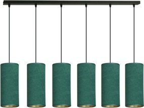 Emibig Bente lampă suspendată 6x60 W negru-verde-auriu 1058/6