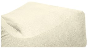 Fotoliu bean bag crem cu tapițerie din țesătură bouclé Lounge 100 – SLOWDOWN
