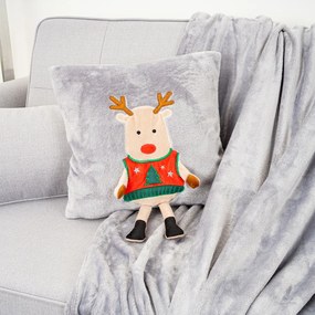 Față de pernă de Crăciun 4Home Xmas Reindeer,40 x 40 cm