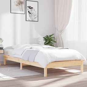 820526 vidaXL Cadru de pat, 90x200 cm, lemn masiv de pin