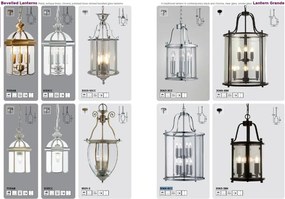 Lustra stil traditional Lantern Grande 8L negru