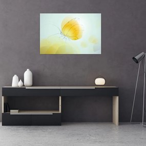 Tablou - Fluturele galben (90x60 cm)