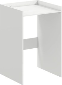 HOMCOM Dulap de baie pentru nișă cu raft deschis, dulap pentru baie, ideal pentru spații mici, 64 x 60 x 97,5 cm, Alb | Aosom Romania