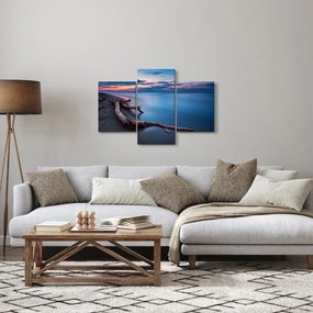 Tablou cu plaja în apus de soare (90x60 cm)