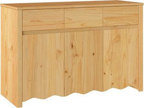 vidaXL Bufet Drammen Stejar 114 x 43 x 75,5 cm Lemn masiv de pin