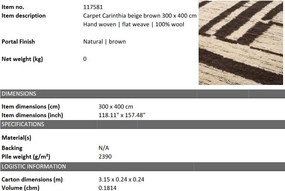 Covor design LUX tesut manual Carinthia 300x400cm