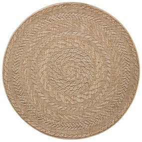 Covor adecvat interior/exterior NORTHRUGS Almendro, Ø 160 cm, bej