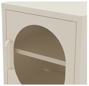 Noptieră crem din metal Diora – Marckeric