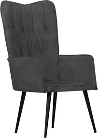 vidaXL Scaun cu spătar înalt, negru, pânză