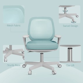 Vinsetto Scaun de Birou Ergonomic, Reglabil pe Înălțime și Respirabil, Verde | Aosom Romania