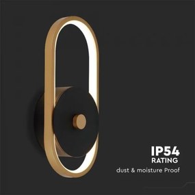 Aplică LED de exterior LED/15W/230V IP54 4000K alamă