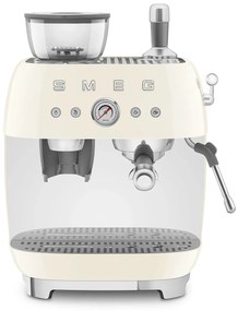 SMEG 50's Retro Style EGF03 Cafetieră cu pârghie cu râșniță de cafea 2 căni de cremă - Smeg