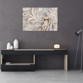 Tablou - Zeița motiv floral (90x60 cm)