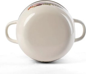 Toro Oală emailată cu capac CIUPERCI 3,5 l