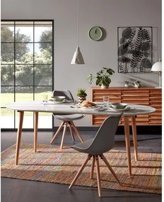 Masă dining extensibilă Kave Home Oakland, 120 x 90 cm , alb