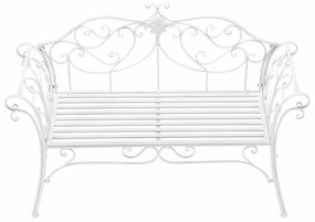 Bancă de grădină, albă, ETELIA NEW