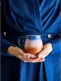 Căni albastre/portocalii 4 buc. din ceramică 200 ml Tatum – Bloomingville