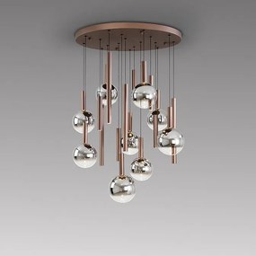 Lustra cu 18 pendule LED suspendate Sapore