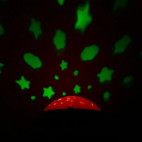 Baby Mix Carusel deasupra pătuțului cu proiectorde lumină, roșu