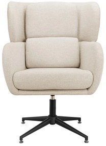 Fotoliu alb wing cu tapițerie din catifea Vanessa – Støraa