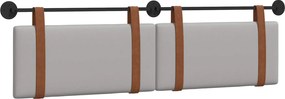 vidaXL Cap de pat suspendat Simplu Gri nori 190 x 55 x 5 cm PU antic