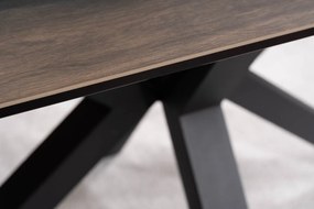Masa extensibila Columbus Ceramic maro LEGNO/negru L160-240 cm