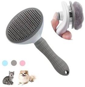 Perie inovatoare  pentru pieptanat blana PETBRUSHY - gri