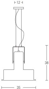 Lustra, Pendul design modern Single alb