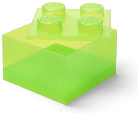 Cutie de depozitare pentru copii verde din plastic 25x25x18 cm – LEGO®