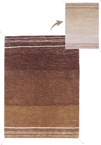 Covor cărămiziu din bumbac 170x240 cm Twin Toffee – Lorena Canals